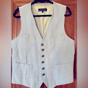 Rag & Bone Seer Sucker vest